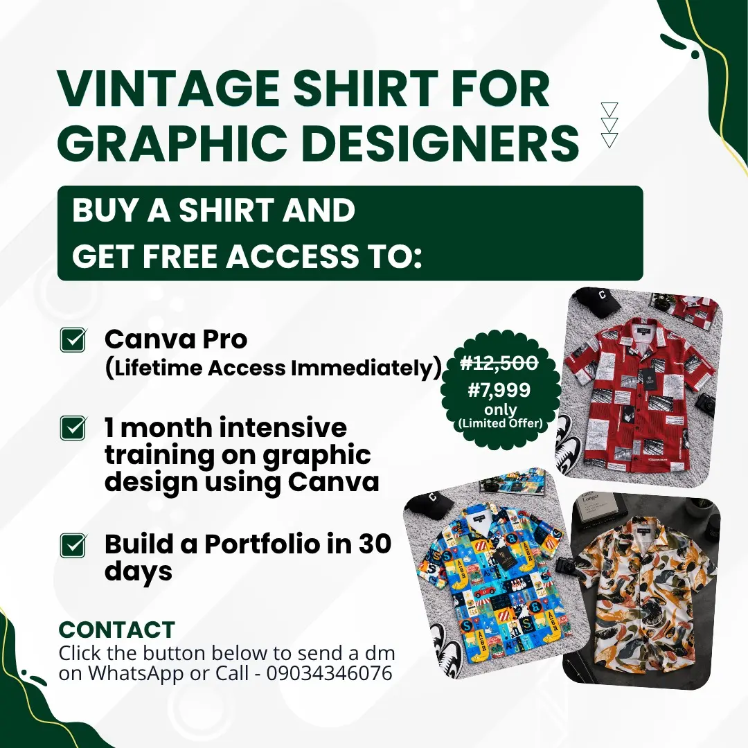 VINTAGE SHIRT FOR GRAPHICS DESIGNER, image 1 of 5